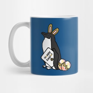 Happy Easter Bunny Ears on Penguin Mug